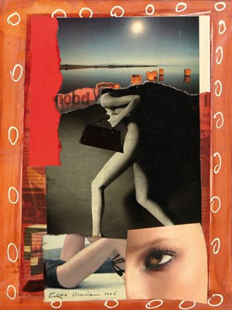 ELIO MARIANI Milano 1943 Senza titolo, 2006 mec-art gest su tela (tecnica...