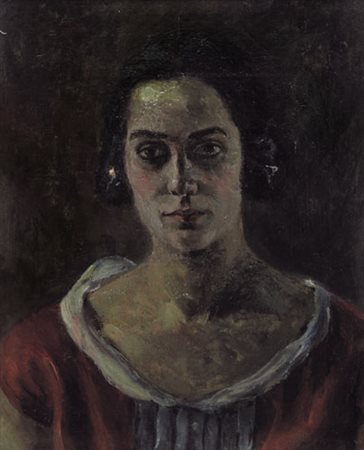 UMBERTO LILLONI Milano 01/03/1898 - Milano 15/06/1980 Studio, 1923 olio su...