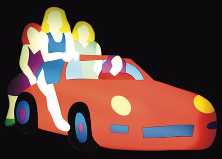 MARCO LODOLA Dorno (Pv) 04/04/1955 Gita, 2008 perspex + neon (luminosa) cm....