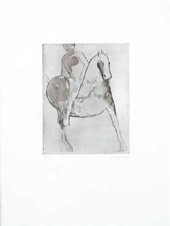 MARINO MARINI Pistoia 27/02/1901 - Viareggio (Lu) 06/08/1980 Chevauchee, 1977...