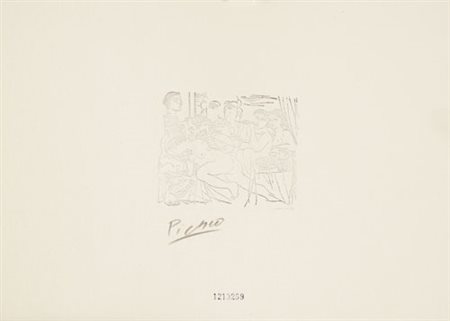 PABLO PICASSO Malaga 1881 - Mougins 1973 Mujer y Minotauro, 1933 incisione su...