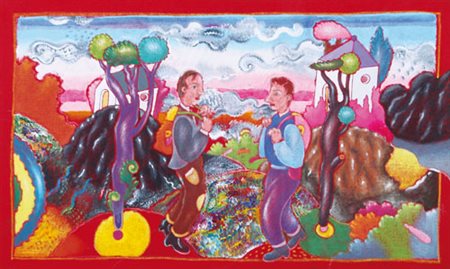 LUCA ALINARI Firenze 27/10/1943 Senza titolo tecnica mista su tela applicata...