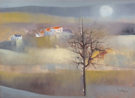 LIDO BETTARINI Sesto Fiorentino 1938 Paesaggio olio su tela cm. 50x70, firma...