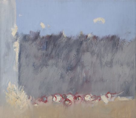 GIANCARLO CAZZANIGA Monza (Mi) 20/09/1930 Ricordo d'estate, 1968 olio su tela...