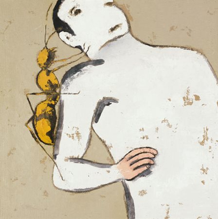 ENZO CUCCHI Morro D'alba (An) 14/11/1949 E' arrapato, 2001 olio su tela di...