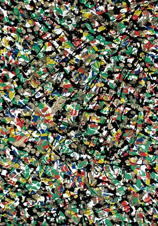 ENZO GADIOLI Suzzara (MN) 1941 Movimento bk13, Dripping, 2008 olio e tecnica...