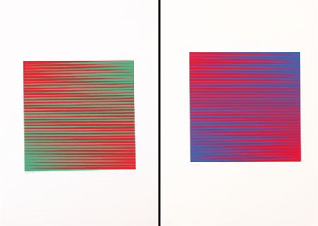 GETULIO ALVIANI Udine 05/09/1939 Senza titolo serigrafia su carta cm....