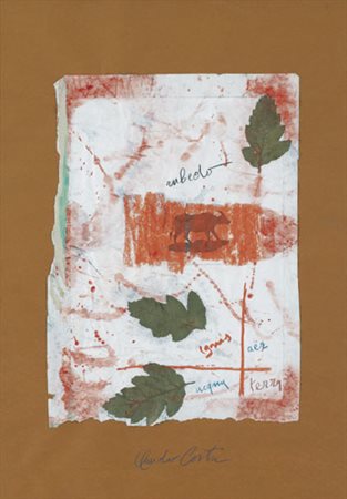 CLAUDIO COSTA Tirana (Albania) 22/06/1942 - Genova 1995 Rubedo tecnica mista...