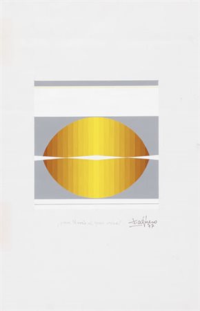 LEOPOLDO TORRES AGUERO Buenos Aires 1924 Progetto etichetta, 1977 tempera su...