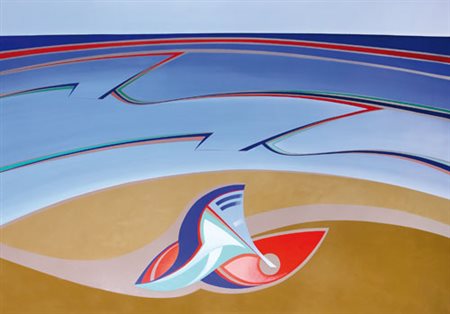 ENZO TARDIA Trapani 09/04/1960 Dal mare, 2005 olio su tela cm. 100x150,...