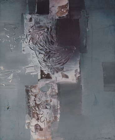 MARIO BIONDA Torino 1913 - Penango (AT) 1985 Composizione tecnica mista su...