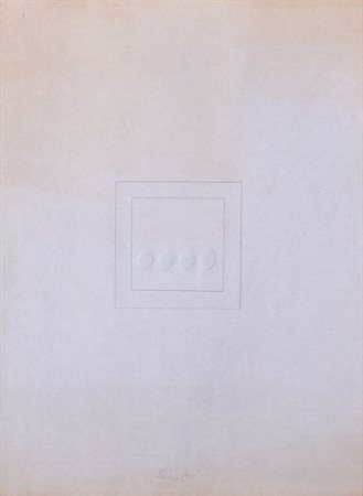 TURI SIMETI Alcamo 05/08/1929 Quattro ovali, 1964 tecnica mista su carta cm....