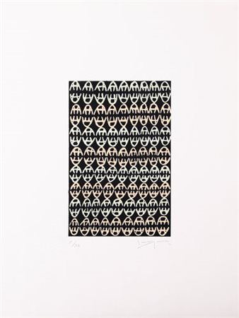 GIUSEPPE CAPOGROSSI Roma 07/03/1900 - Roma 09/10/1972 In hoc signo n° 5, 1970...