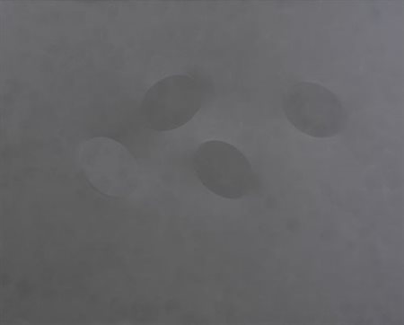TURI SIMETI Alcamo 05/08/1929 Quattro ovali grigi, 2003 acrilico su tela...