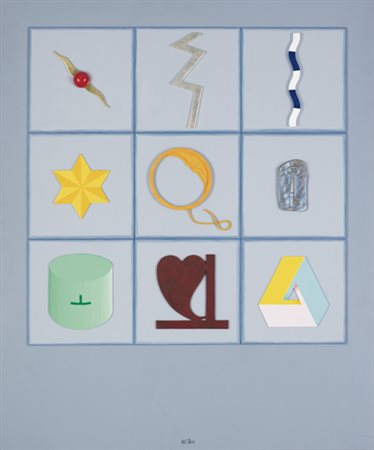 LUCIO DEL PEZZO Napoli 1933 Alchemico 9, 2002 collage, colore acrilico,...