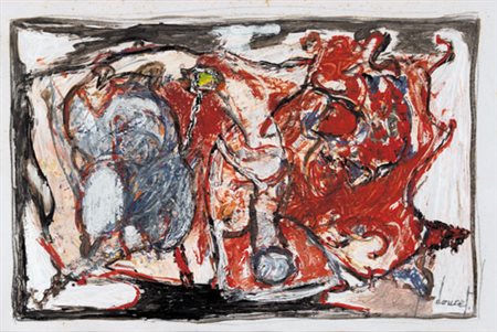 JAQUES DOUCET 1924 - 1994 Senza titolo, 1974 tecnica mista su carta cm....