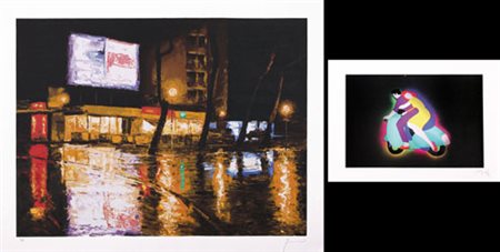 AUTORI VARI DAVIDE FRISONI Senza titolo serigrafia su carta cm. 70x90,...