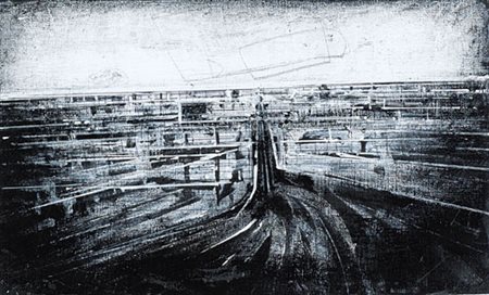 JONATHAN GUAITAMACCHI Londra 1961 Senza titolo olio su carta applicata su...