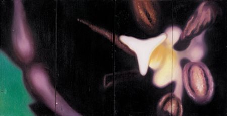 DANY VESCOVI Milano 1969 Dittico, 1993 olio su quattro cartoncini telati...