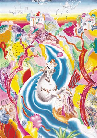 LUCA ALINARI Firenze 27/10/1943 Senza titolo tecnica mista su tavola cm....