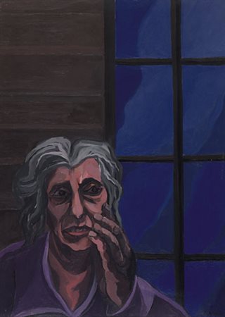 SAVERIO TERRUSO Monreale (Pa) 11/01/1939 - Milano 03/03/2003 Terremotata olio...