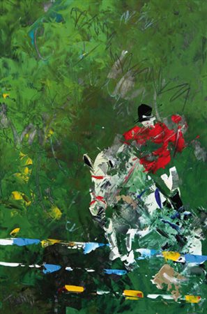 FRANCESCO TORALDO Catanzaro 1960 Il salto, 2008 olio su tavola cm. 60x40,...