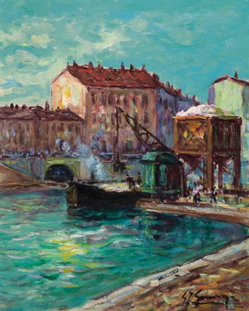 GIOVANFRANCESCO GONZAGA Milano 12/06/1921 - Milano 02/10/2007 La darsena,...