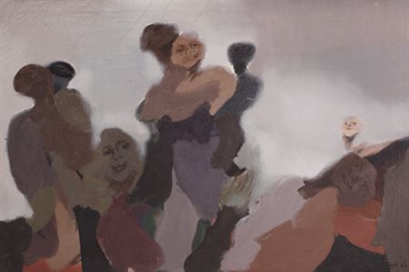 AURELIO CAMINATI Genova 03/05/1924 La responsabilità, 1962 olio su tela cm....