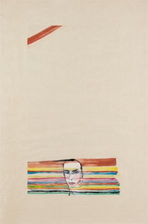 FRANCESCO CLEMENTE Napoli 1952 Monotype 48, 1986 pastelli ed olio su carta...