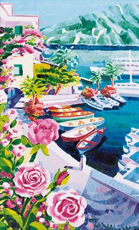 ATHOS FACCINCANI Peschiera (Vr) 29/01/1951 Porticciolo sul lago, 2008 olio su...