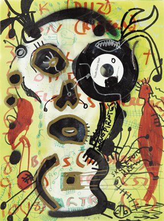 PAUL KOSTABI Whittier (California) 1962 I st dollar guitar, 2007 tecnica...