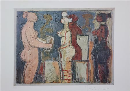 Salvatore Fiume, Senza titolo, fotolitografia su carta, cm. 50x70, es. 30/30,...