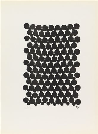 Gastone Biggi, Senza titolo, 1967, litografia su carta, cm. 33x24, es....