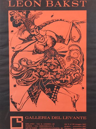 Leon Bakst, Manifesto, 1967, stampa su carta, cm. 60x50, manifesto della...