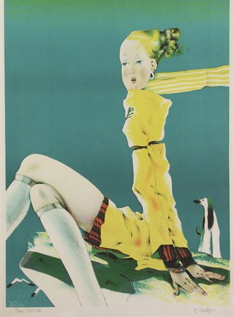 Giovanni Battista De Andreis, Figura femminile con cane, (1978 circa),...