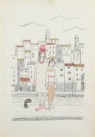 Ignoto, Senza titolo, 1971, litografia su carta, cm. 70x50, es. 6/50, firmata...