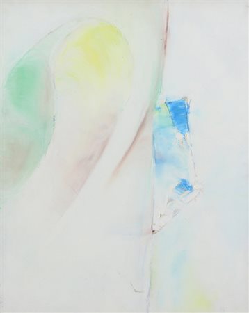 Ignoto, Senza titolo, 1985, olio su tela, cm. 40x50, firma non decifrata in...