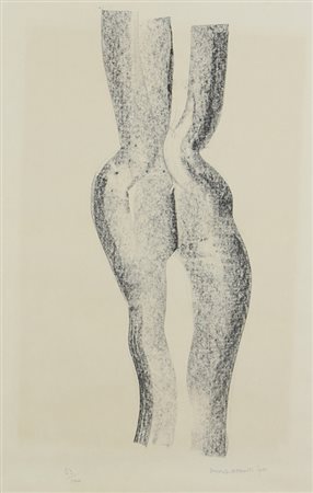 Pino Guffanti, Senza titolo, 1970, litografia su carta, cm. 70x49, es....