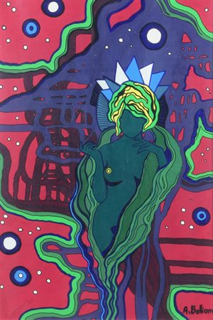 Ignoto, Senza titolo, olio su tela, cm. 60x40, firmato "A. Balliana" in basso...