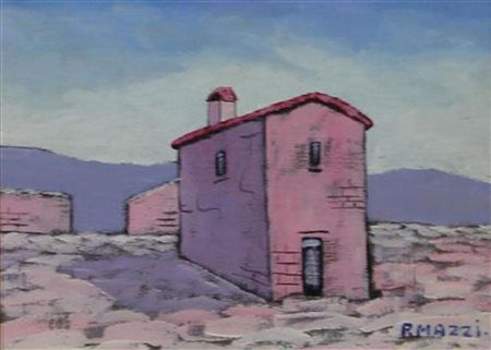 Mazzi, Soggetti vari, lotto di 3 oli su cartone telato, cm. 18x24, firmati in...