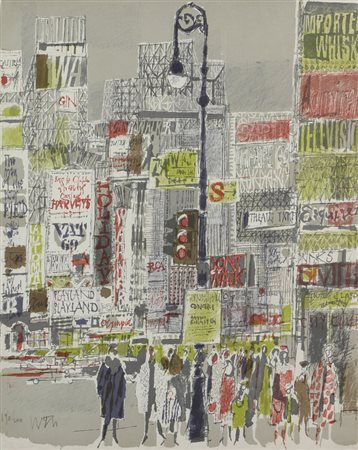 Ignoto, Senza titolo, litografia su carta, cm. 50x39, es. 190/200, firma non...