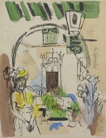 Ignoto, Senza titolo, litografia su carta, cm. 50x39, es. 160/200, firma non...