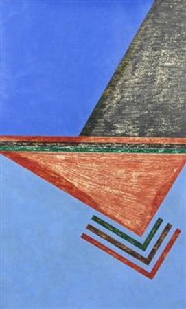 Bosco, Senza titolo, 1971, olio su cartone, cm. 71x50, firmato e datato in...