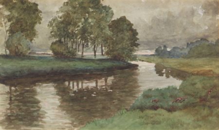 Anonimo, Senza titolo, acquerello su carta, cm. 15x25