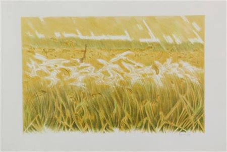 Bruno Fanesi, Senza titolo, 1974, litografia su carta, cm. 50x70, es. 25/120,...