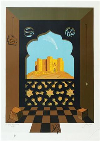 Gabriele Mandel, senza titolo, litografia su carta, es. 47/100 cm 70x50,...