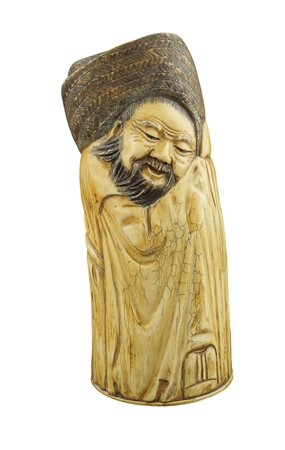 Scultura in avorio Giappone periodo Meiji (1868 - 1912) peso 1575 cm....