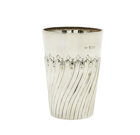 Bicchiere in argento Londra, Regina Vittoria 1894 peso 240 gr. corpo...