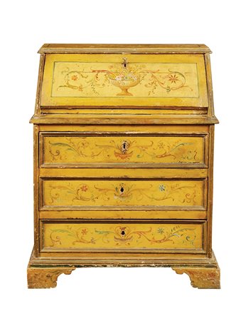 Ribalta in legno laccato Italia, inizio XX Sec. 98x73x39 cm. dipinta in...