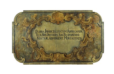 Pannello decorativo in legno Italia, XIX Sec. 82x139 cm. dipinto in...